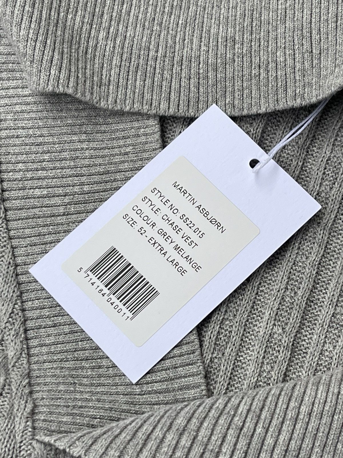 Martin Asbjorn !DS! SS22 Martin Asbjorn Chase Grey Melange Vest Size US XL / EU 56 / 4 - 19 Thumbnail