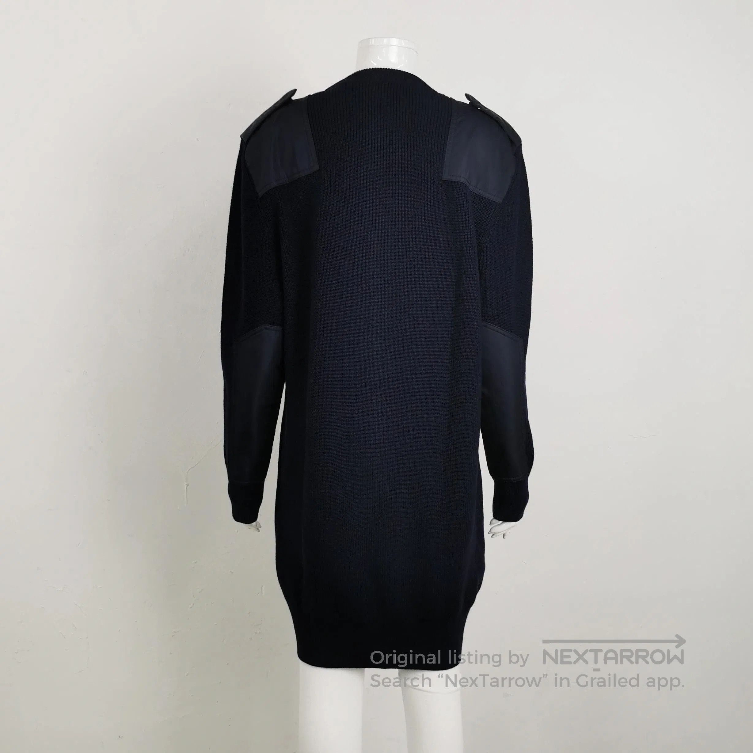 Prada Prada Wool Long Sleeve Triangle Logo Dress . Size M / US 6-8 / IT 42-44 - 2 Thumbnail