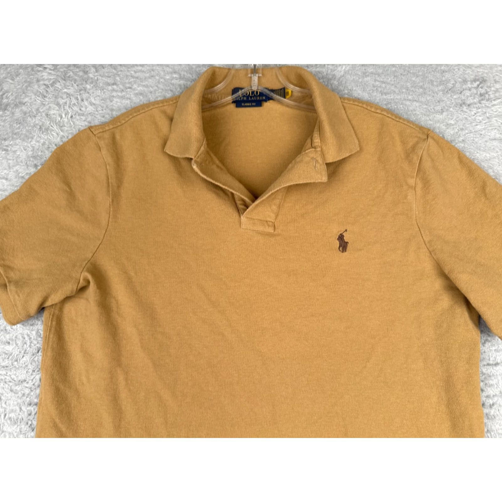 Ralph Lauren Polo Ralph Lauren Polo Shirt Men Medium Beige Classic Fit Cotton Jersey READ Size US M / EU 48-50 / 2 - 4 Thumbnail