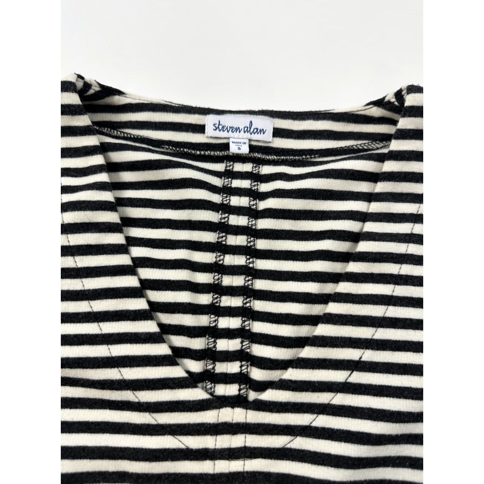 Steven Alan Steven Alan Dress Women’s Small Striped V-Neck Casual Shirt Dress Women S Multicolor Long Sleeve Size S / US 4 / IT 40 - 2 Thumbnail
