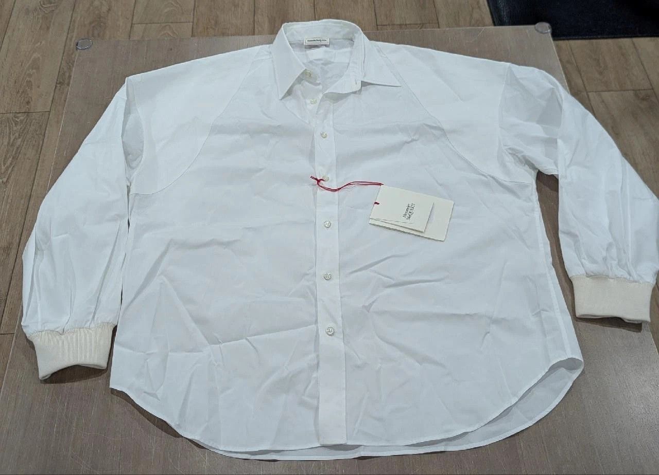 Alexander McQueen Alexander McQueen Harness LS Button Up Shirt White 16.5 Size US L / EU 52-54 / 3 - 1 Thumbnail
