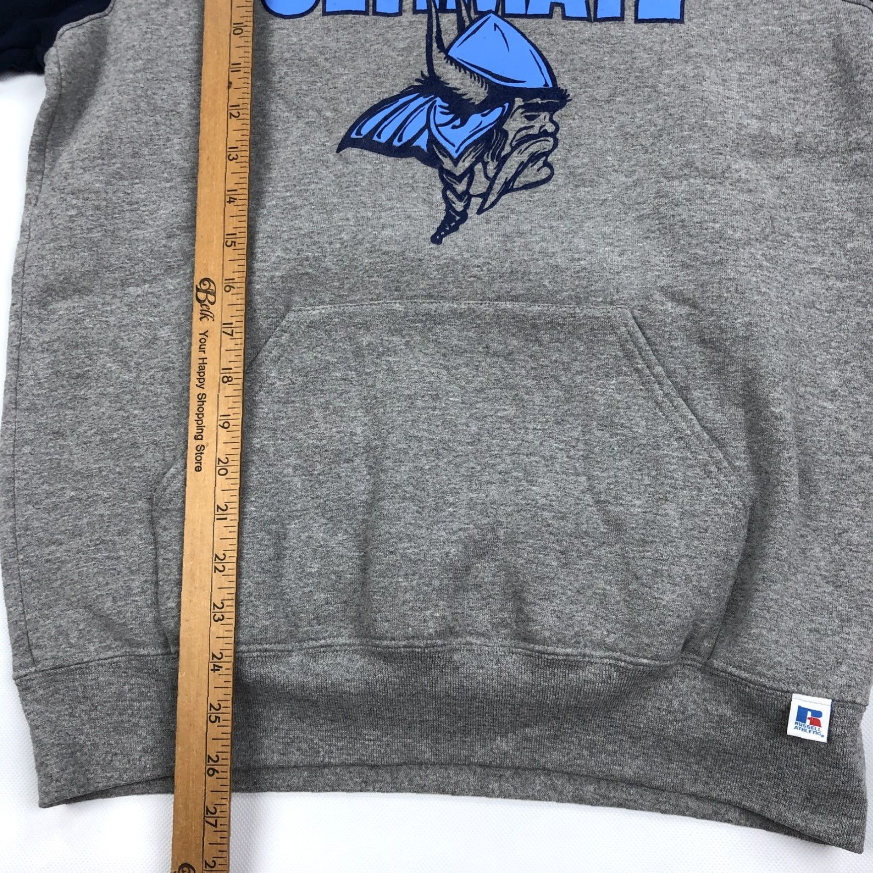 Russell Athletic Russell Athletic Men's M Vikings Pullover Hoodie Raglan Gray Size US M / EU 48-50 / 2 - 4 Thumbnail