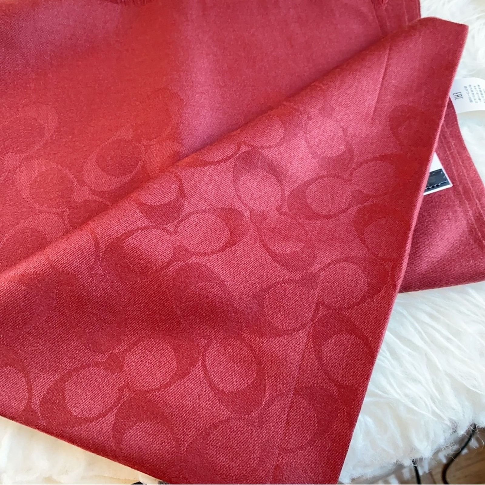 Coach Coach 1941 red Signature Wrap Women's Scarf Size ONE SIZE - 7 Thumbnail