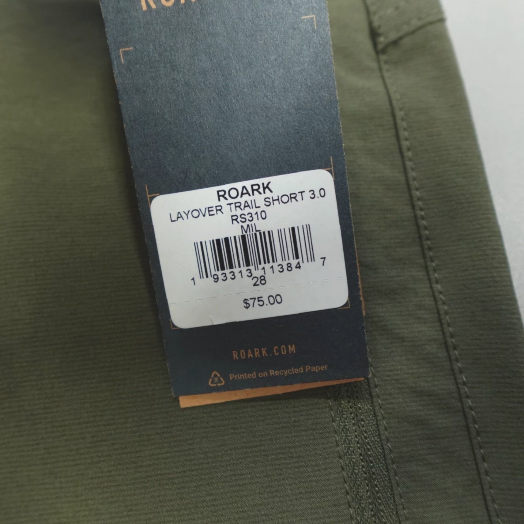 Roark Roark Layover Trail Shorts 3.0 Men's Size 28 Military Green Pockets Nylon Blend Size US 28 / EU 44 - 4 Thumbnail