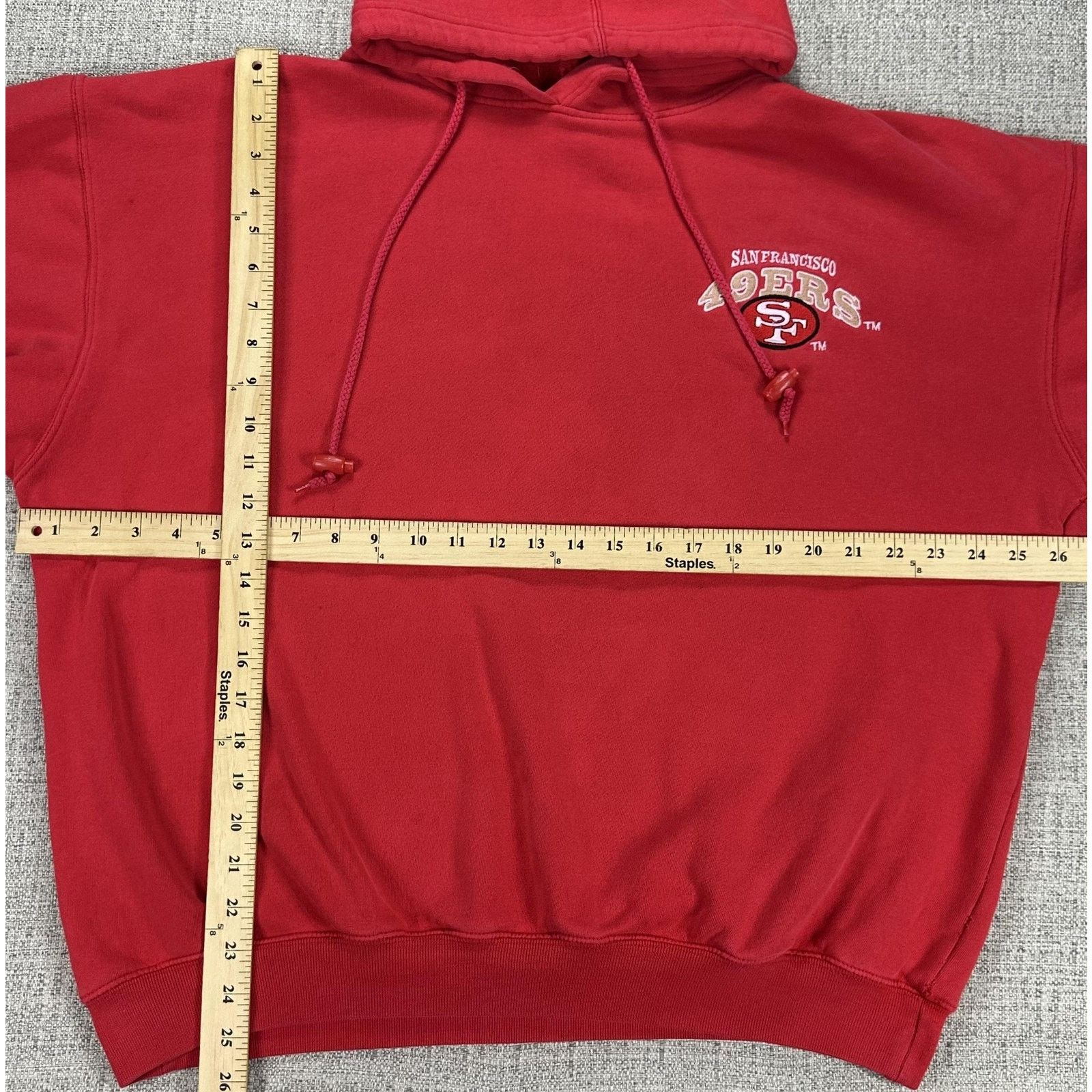 Starter Vintage San Francisco 49ers Hoodie Pro Line Mens XL Starter Size US XL / EU 56 / 4 - 4 Thumbnail
