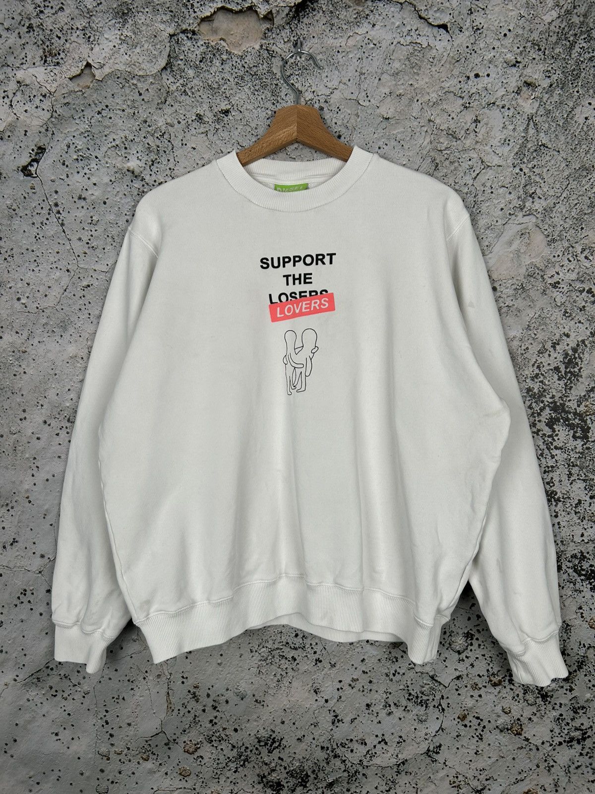 Diesel Vintage Diesel Support The Lovers Crewneck Streetwear Y2K Size US L / EU 52-54 / 3 - 1 Thumbnail