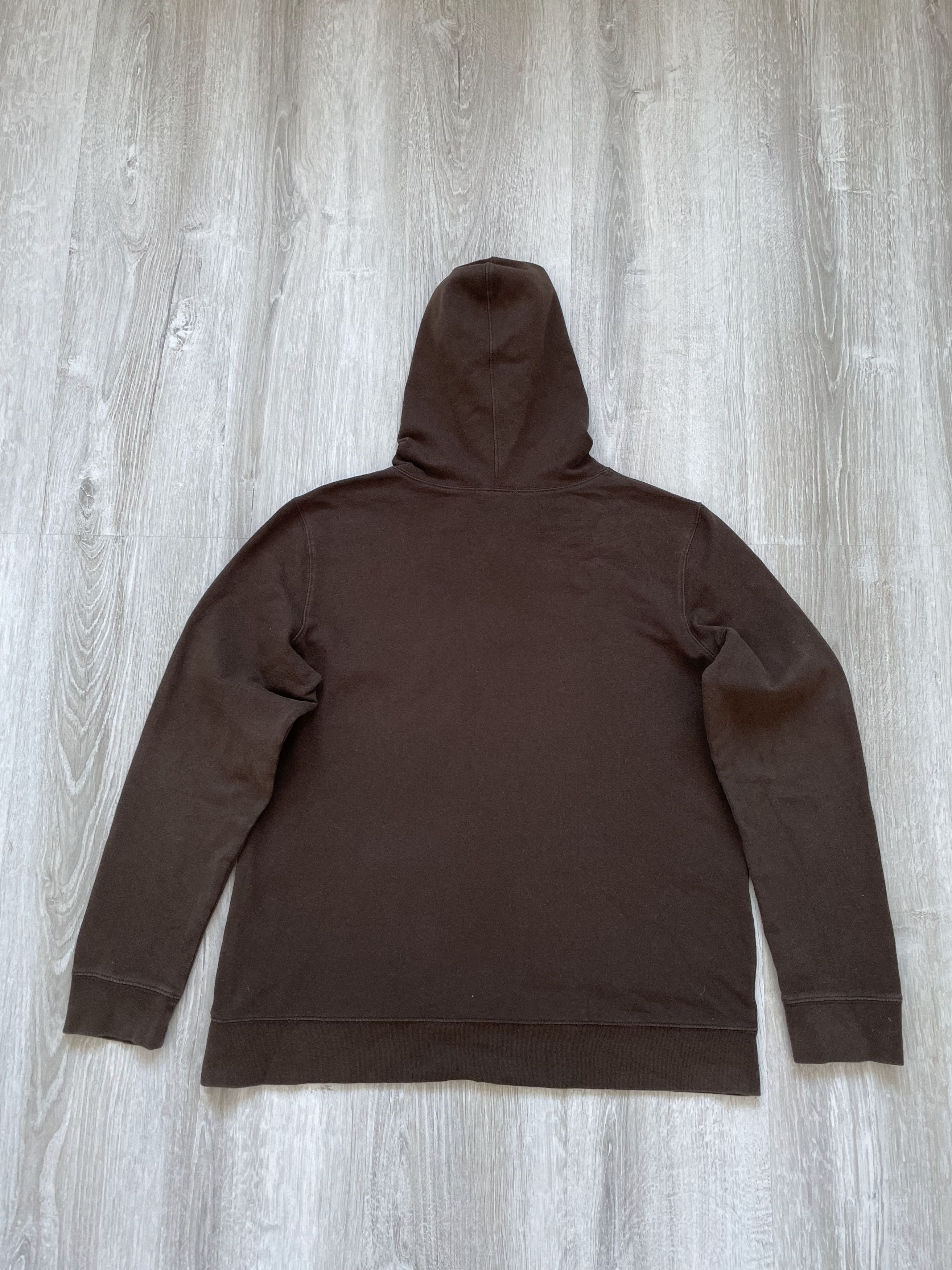 Gap Vintage GAP Women's Brown Hype Hoodie Embroidered Logo Size L / US 10 / IT 46 - 7 Thumbnail