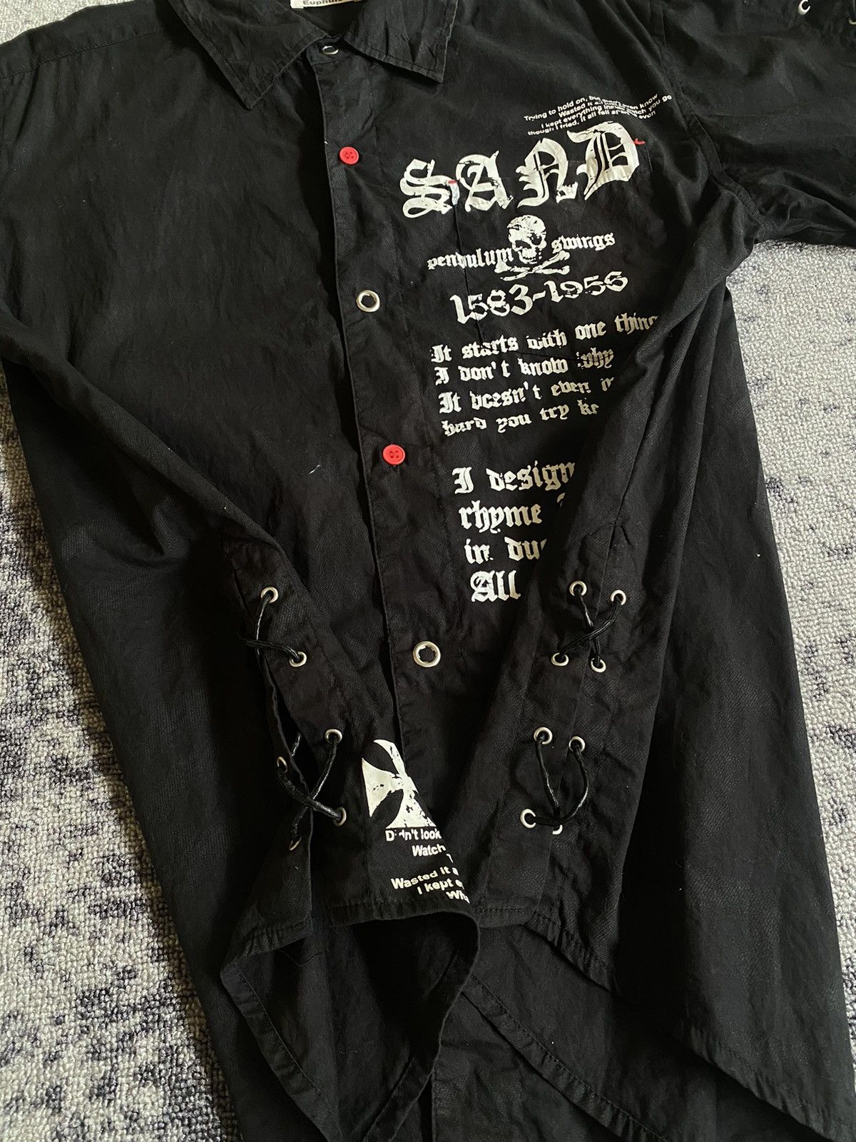 Hysteric Glamour Y2k Euphuistic laced skull ifsixwasnine Shirt Size US L / EU 52-54 / 3 - 5 Thumbnail