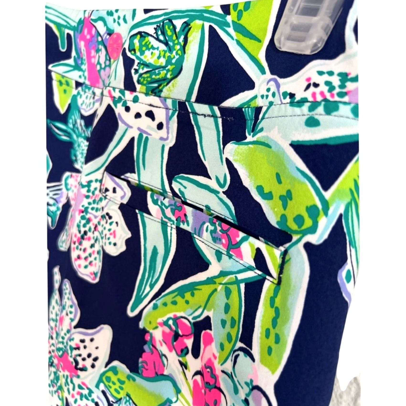 Lilly Pulitzer Lilly Pulitzer Women's Skort Luxletic Daphne UPF 50+ Looking Sharp Pink Blue 00 Midi Regular Skort Womens Girls Size 24" / US 00 / IT 34 - 5 Thumbnail