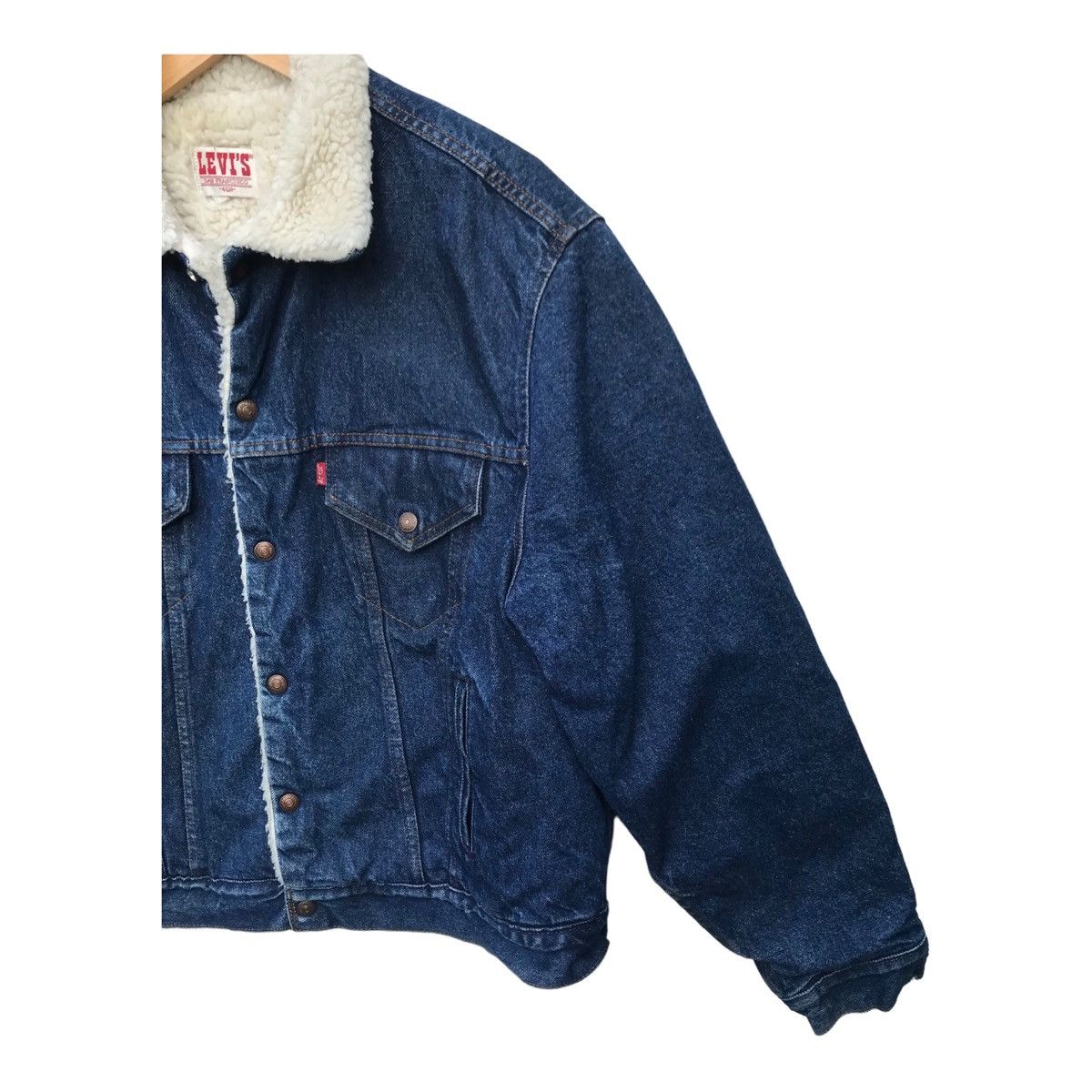 Levi's Vintage Levis Usa Denim Sherpa Lining Trucker Jacket Size US M / EU 48-50 / 2 - 9 Thumbnail