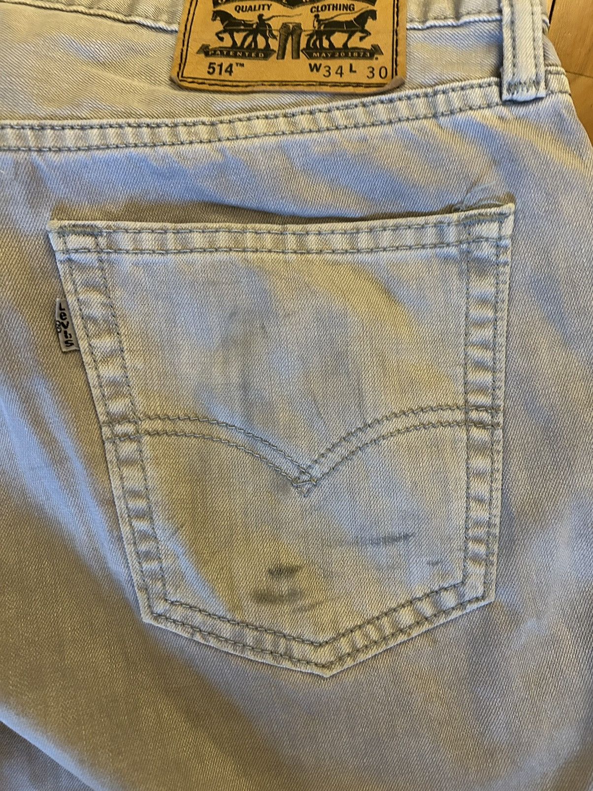 Levi's × Levi's Vintage Clothing Vintage Light Grey Levi’s 514 Size US 34 / EU 50 - 5 Thumbnail