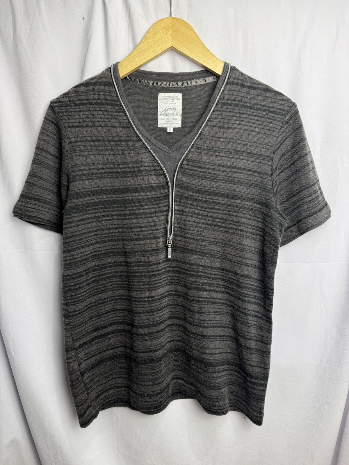Le Grande Bleu (L.G.B.) Louis Chavlon Zipper Tees Yohji Styled Size US M / EU 48-50 / 2 - 2 Thumbnail