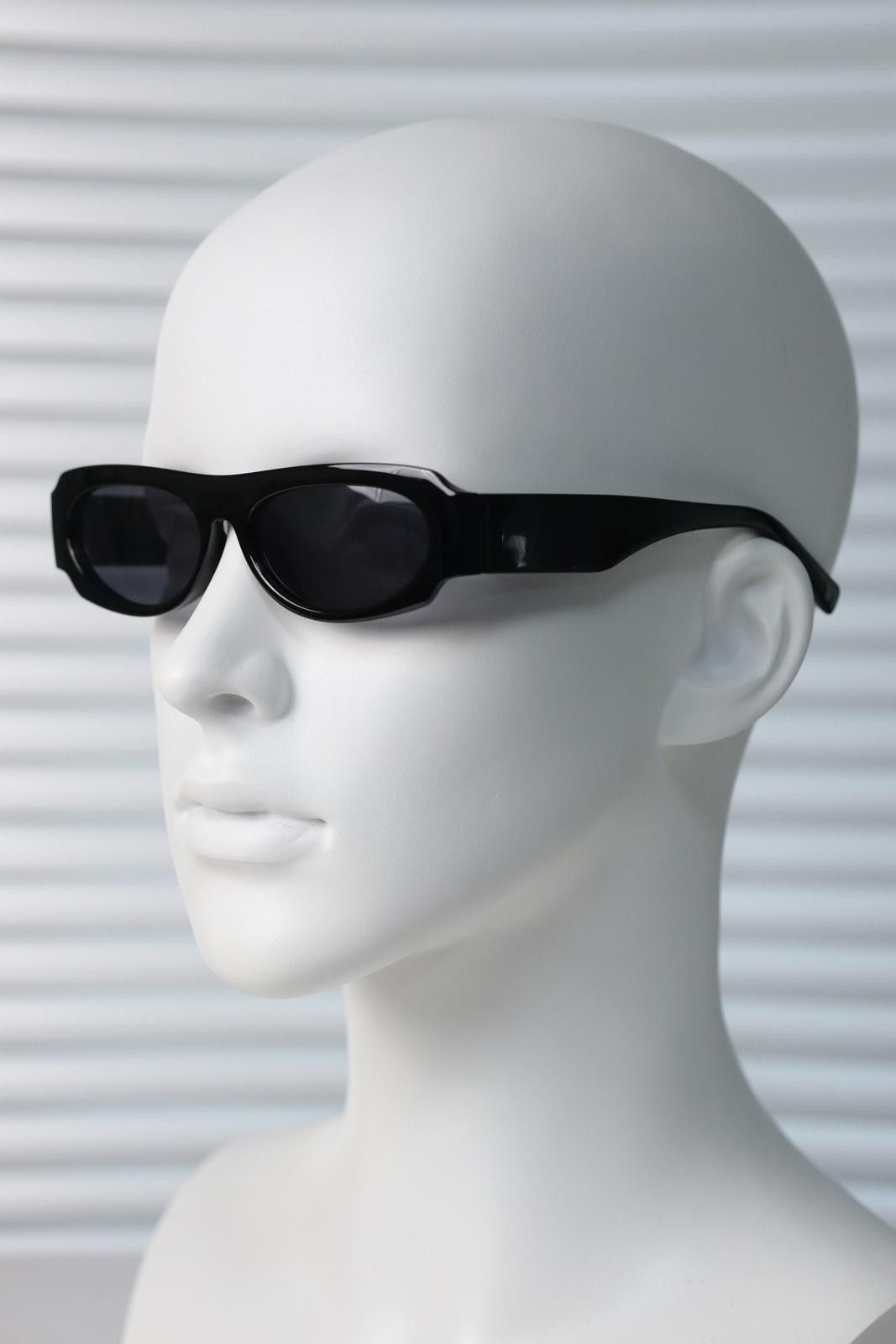Japanese Brand Rare Vtg Y2k Avant Garde Square Black Sunglasses Unisex OS Size ONE SIZE - 4 Thumbnail