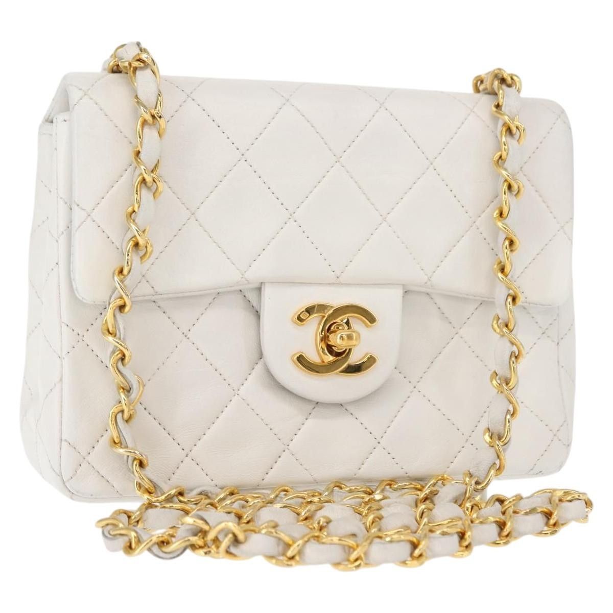 Chanel Chanel Vintage Square Classic Single Flap Bag Quilted Lambskin Size ONE SIZE - 1 Thumbnail