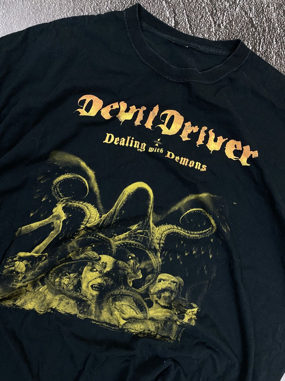 Band Tees × Vintage Vintage 00s Devil Driver Rock T-Shirt Size US L / EU 52-54 / 3 - 5 Thumbnail