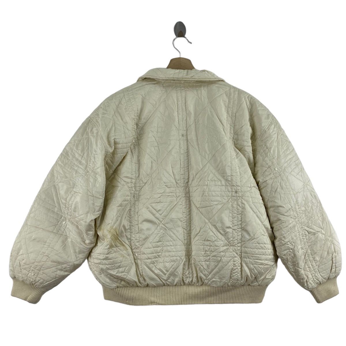 Courreges × Vintage Vintage COURREGES SPORT FUTUR France Designer Puffer Cream Size XXL / US 16-18 / IT 52-54 - 4 Thumbnail