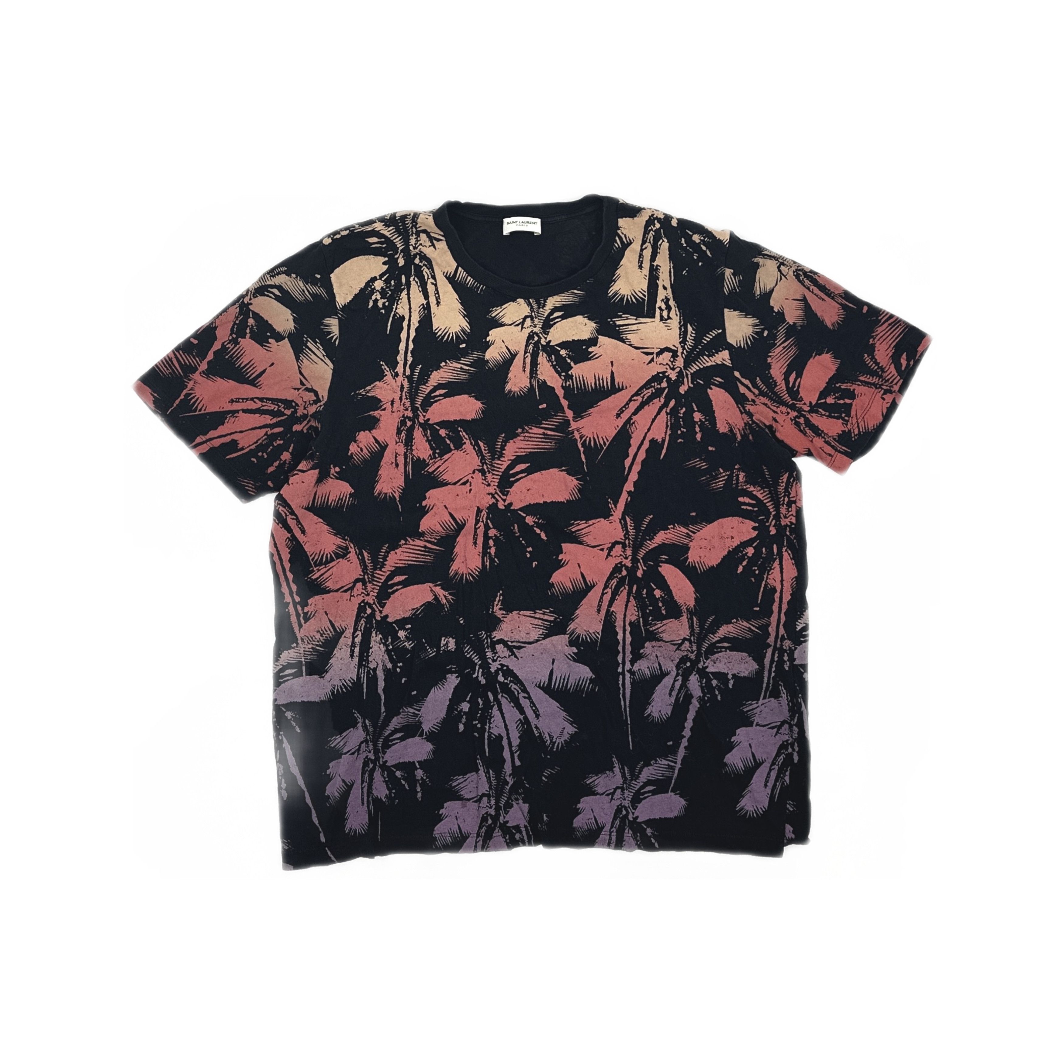 Saint Laurent Paris Saint Laurent Palm Tree Print T-Shirt Size M Size US M / EU 48-50 / 2 - 1 Thumbnail
