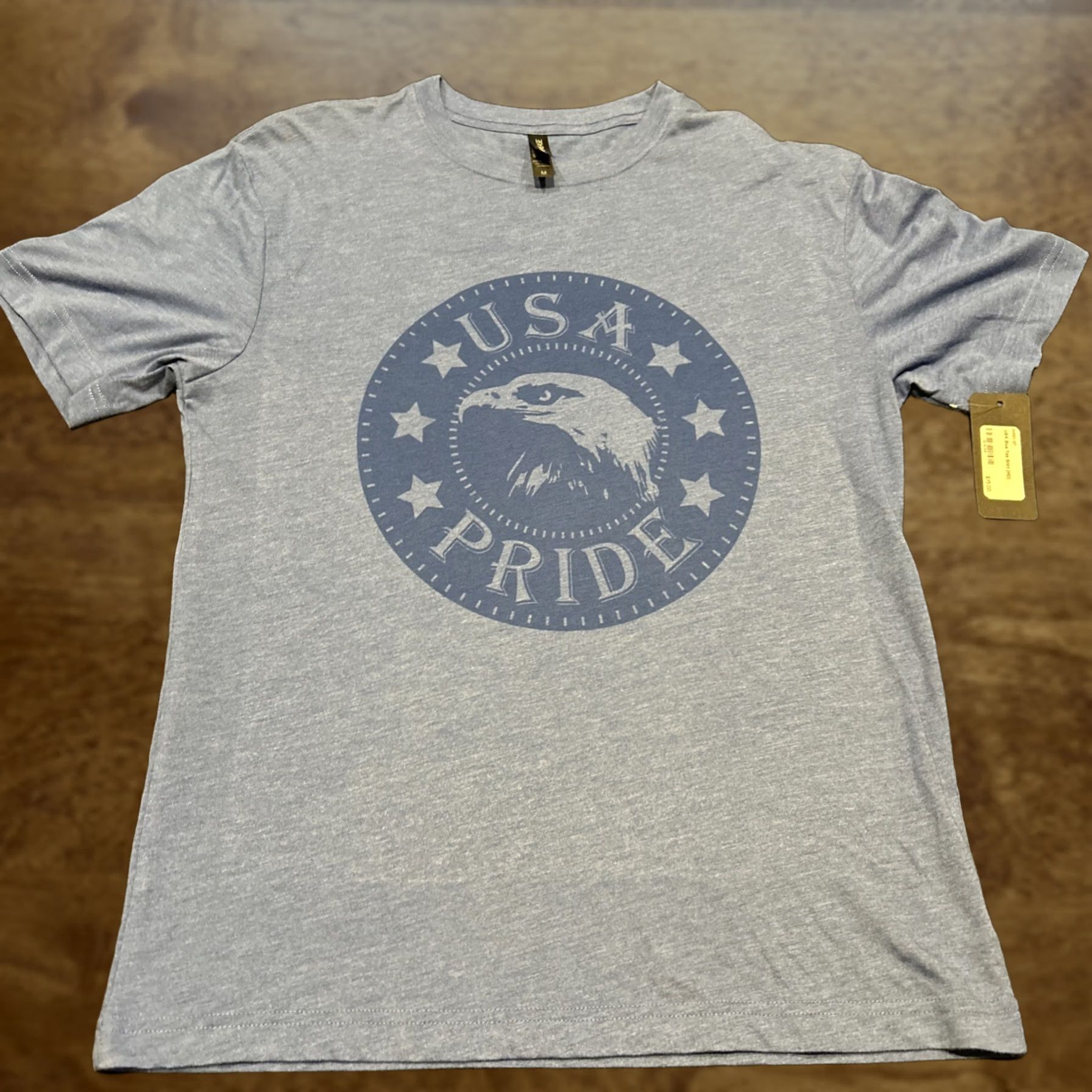 Vintage USA Eagle Shirt | Primease | T-Shirt | USA Flag | Patriotic | Short Sleeve | Crew Neck | Polyester Blend | Blue | M | NWT | Mens/Unisex Adults Size US M / EU 48-50 / 2 - 1 Thumbnail