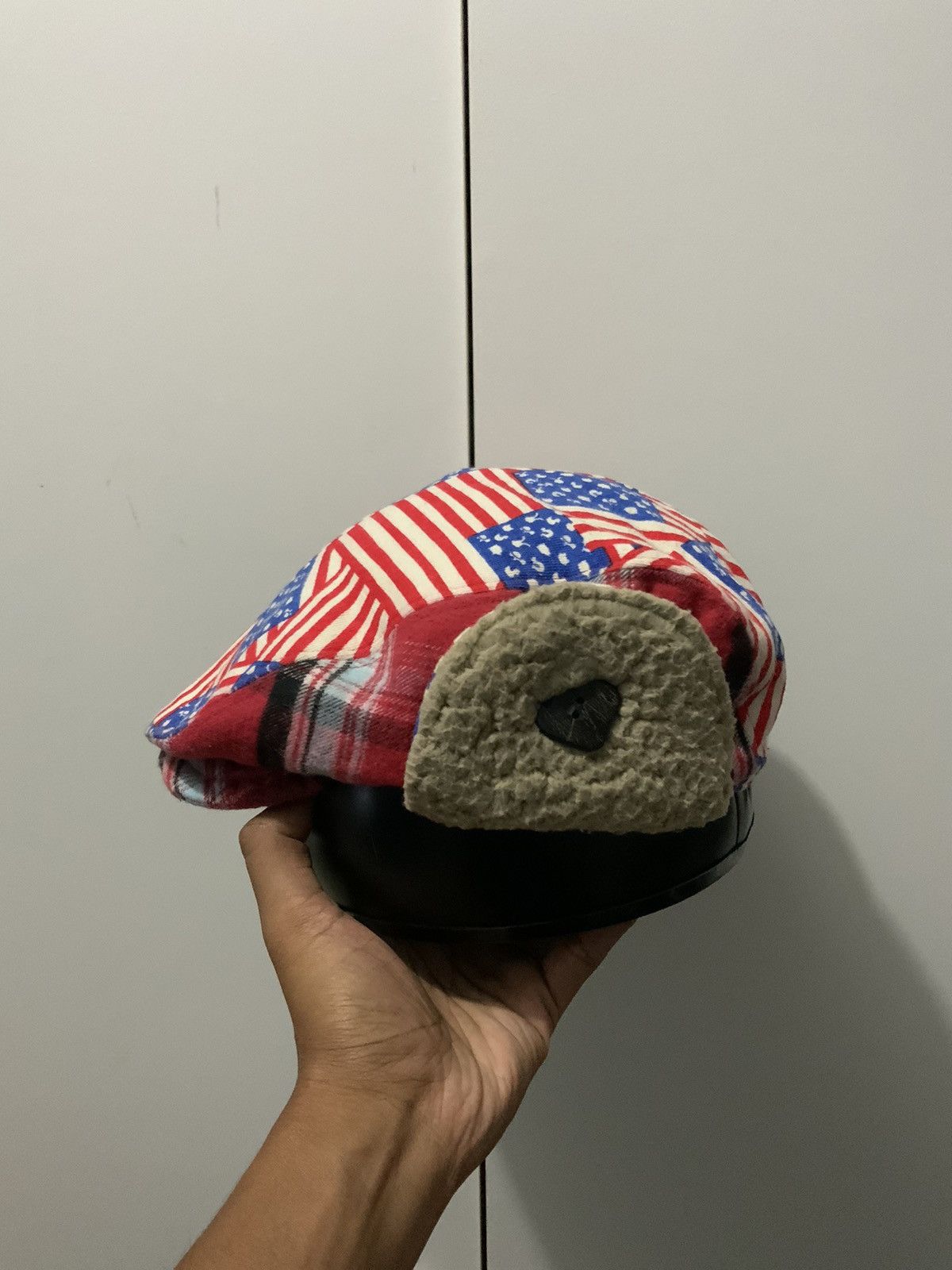 If Six Was Nine Boohomes Patchwork Winter Ski Beretta Flat Hat Size ONE SIZE - 2 Thumbnail
