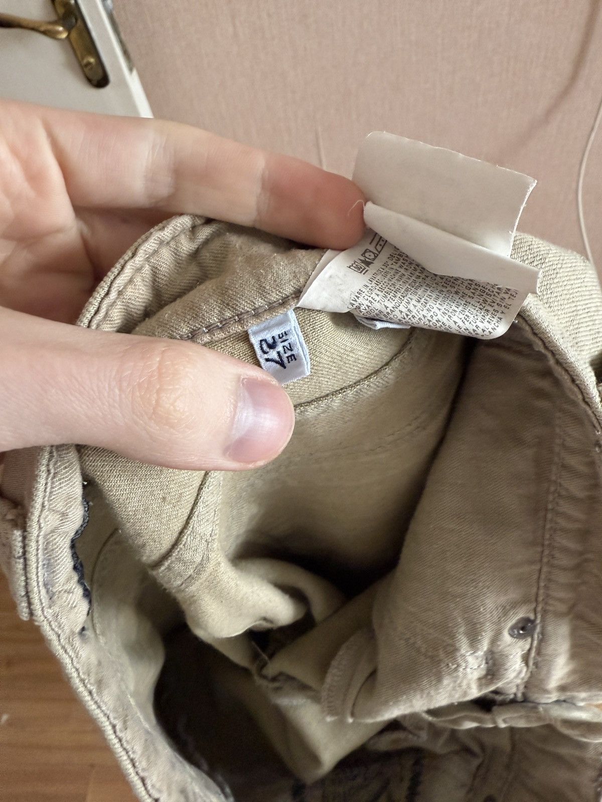 Armani Vintage Armani Jeans AJ Beige Slim Fit Denim Pants Women’s Size 27" / US 4 / IT 40 - 14 Thumbnail