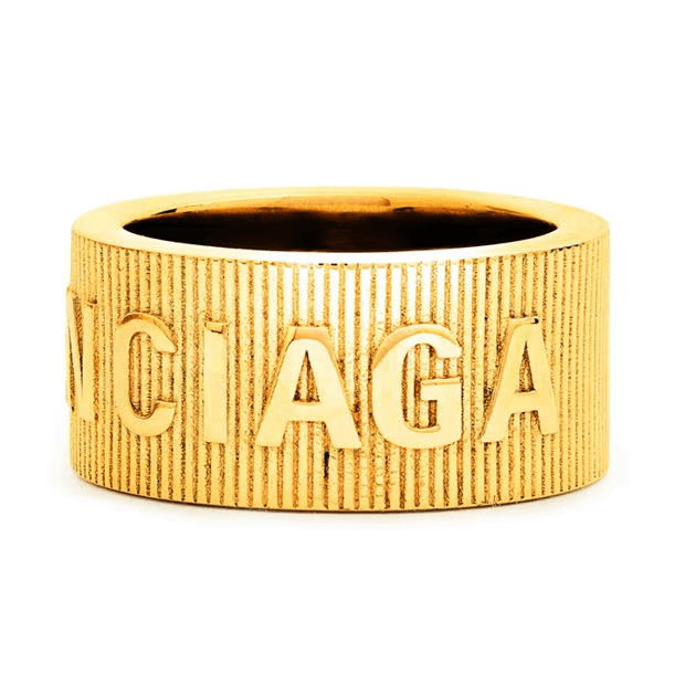 Balenciaga Force Striped Ring 54 Size ONE SIZE - 3 Thumbnail