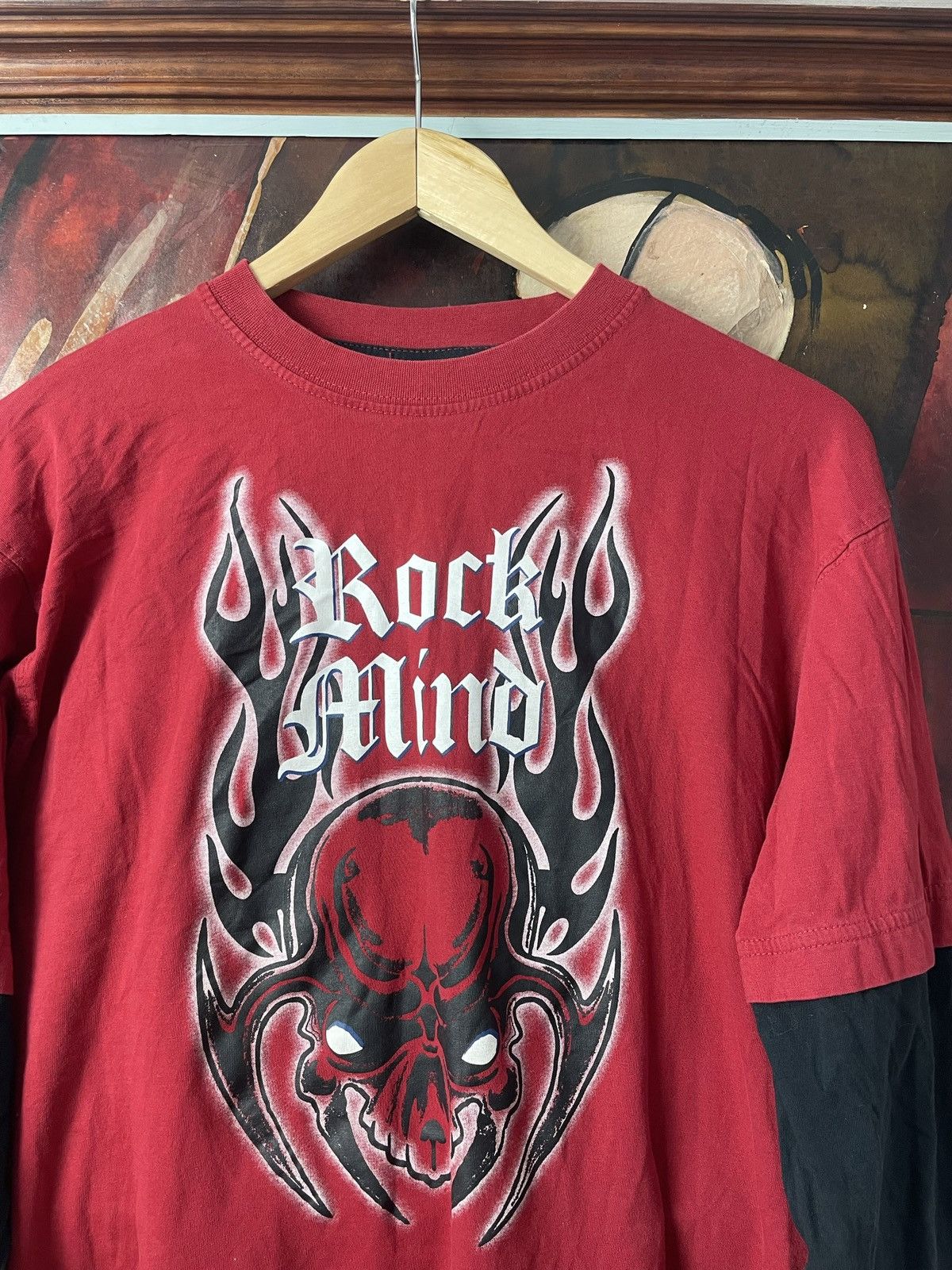 Vintage Vintage Y2k Avant Garde Tribal Emo Longsleeve Rock Mind Hype Size US M / EU 48-50 / 2 - 2 Thumbnail