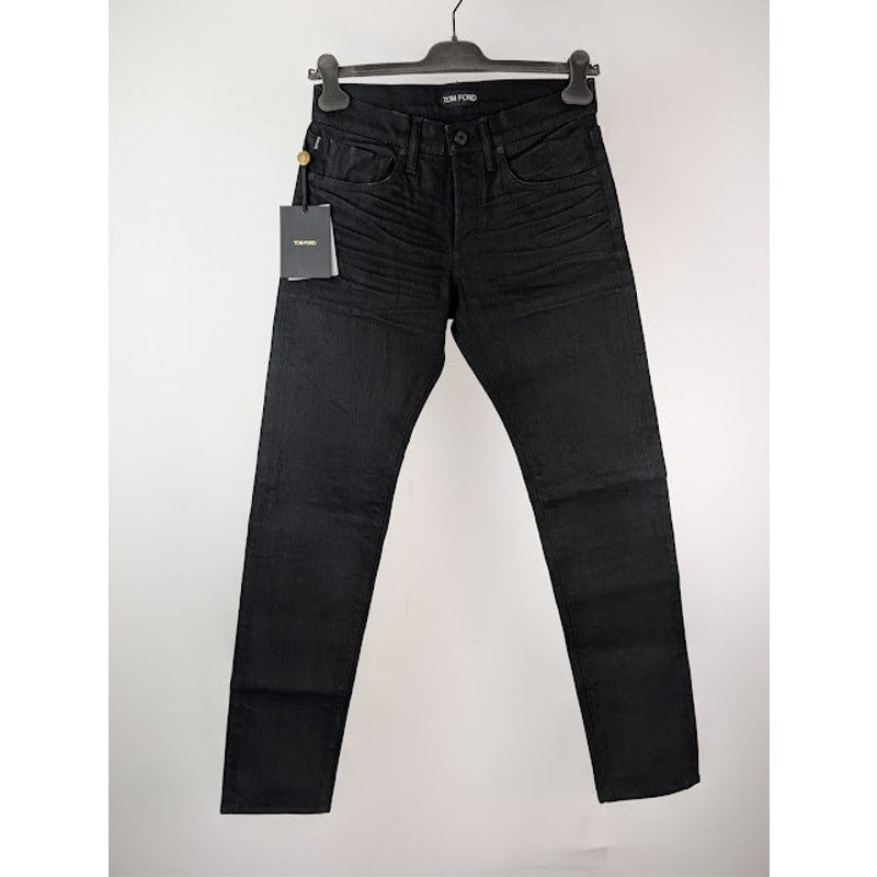 Tom Ford o1rshd1 Regular Fit Denim Jeans in Black Size US 29 - 9 Thumbnail