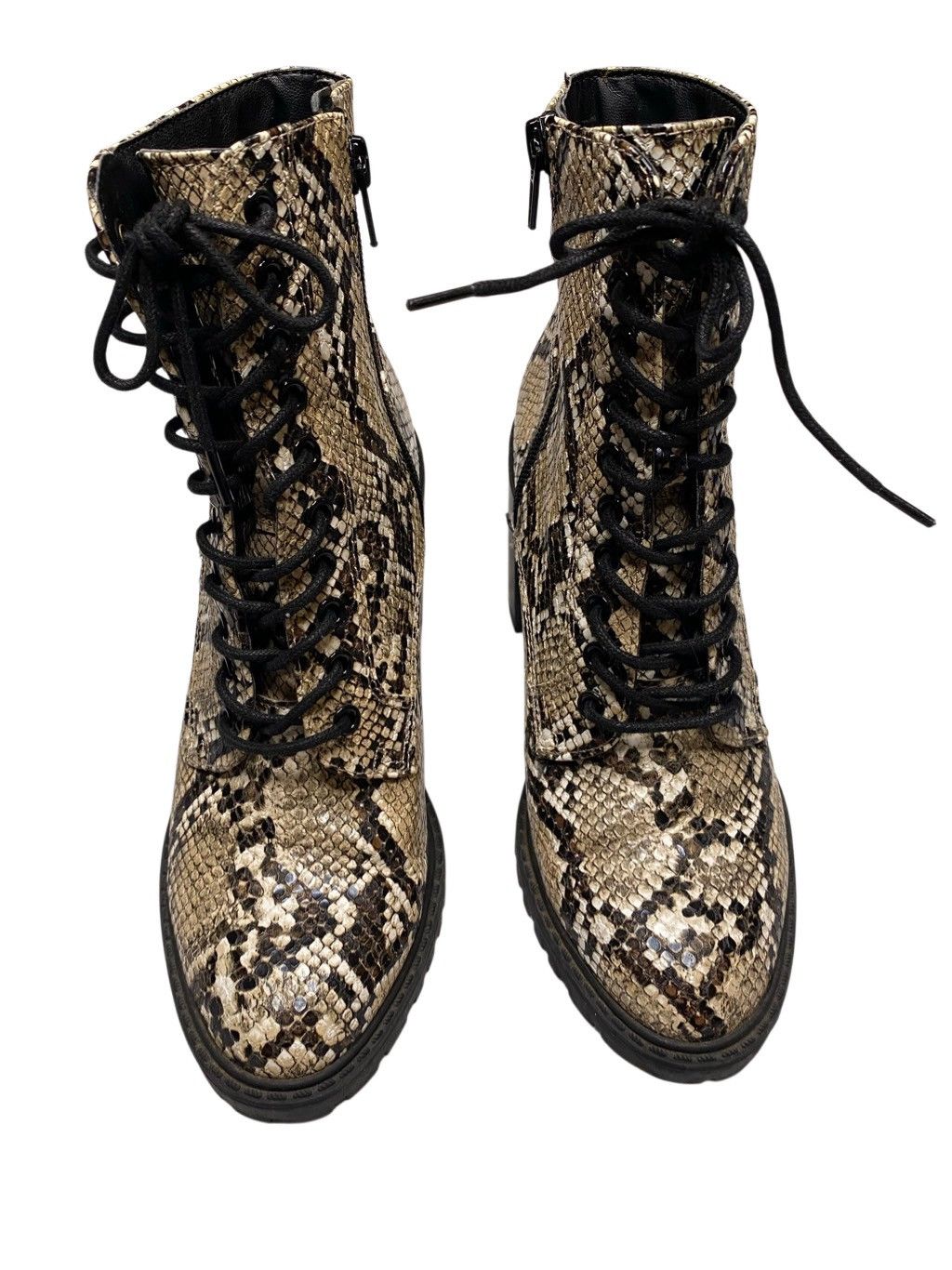 Forever 21 Forever 21 Womens 6 Python High Heel Snakeskin Ankle Boots Size US 6 / IT 36 - 4 Thumbnail