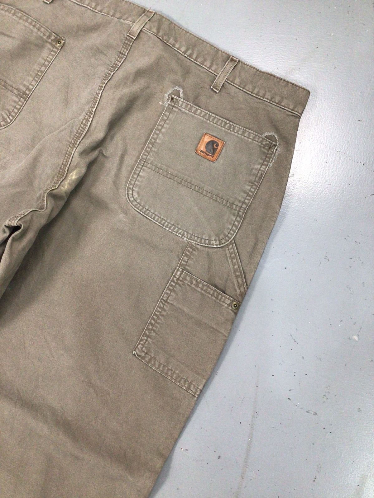 Carhartt × Vintage Vintage Carhartt B195 LBR double knee carpenter denim Size US 40 / EU 56 - 9 Thumbnail