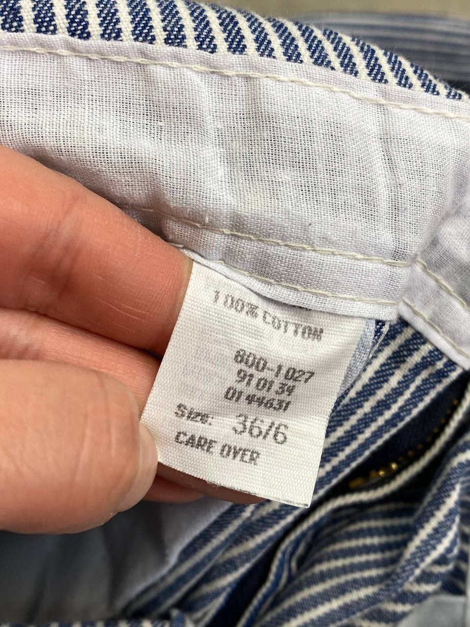 Oshkosh Vintage Oshkosh B'Gosh Union Made Striped American Overalls Size US 36 / EU 52 - 17 Thumbnail