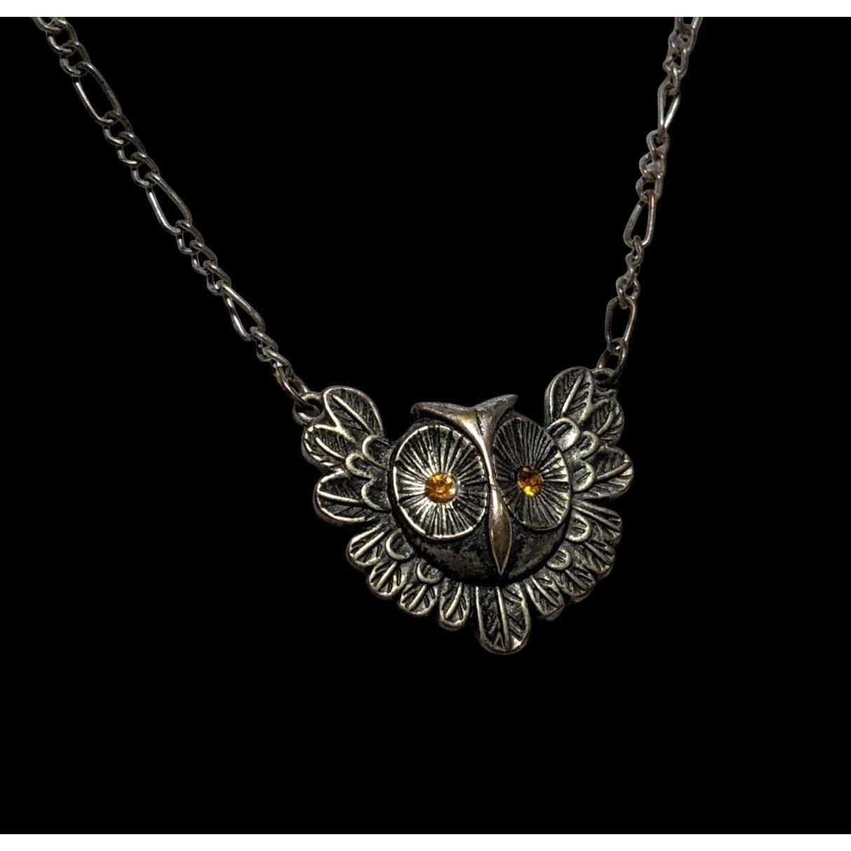 Other Steampunk Golden Eye Owl Necklace Size ONE SIZE - 6 Thumbnail