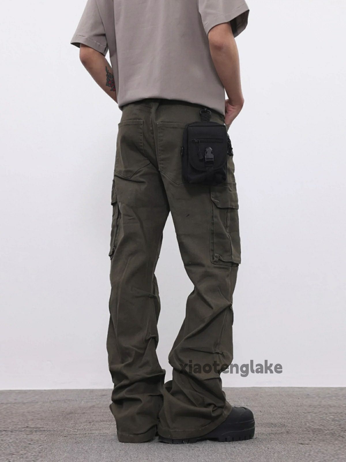 Designer × Vintage utility military pleated outdoor punk grunge cargo pants Size US 32 / EU 48 - 2 Thumbnail