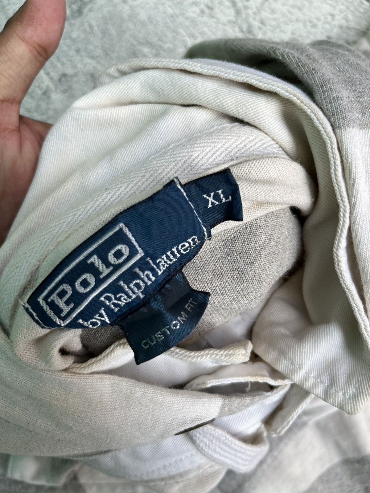 Polo Ralph Lauren VINTAGE 1990’s POLO RALPH LAUREN RUGBY HOODIE Size US XXL / EU 58 / 5 - 5 Thumbnail
