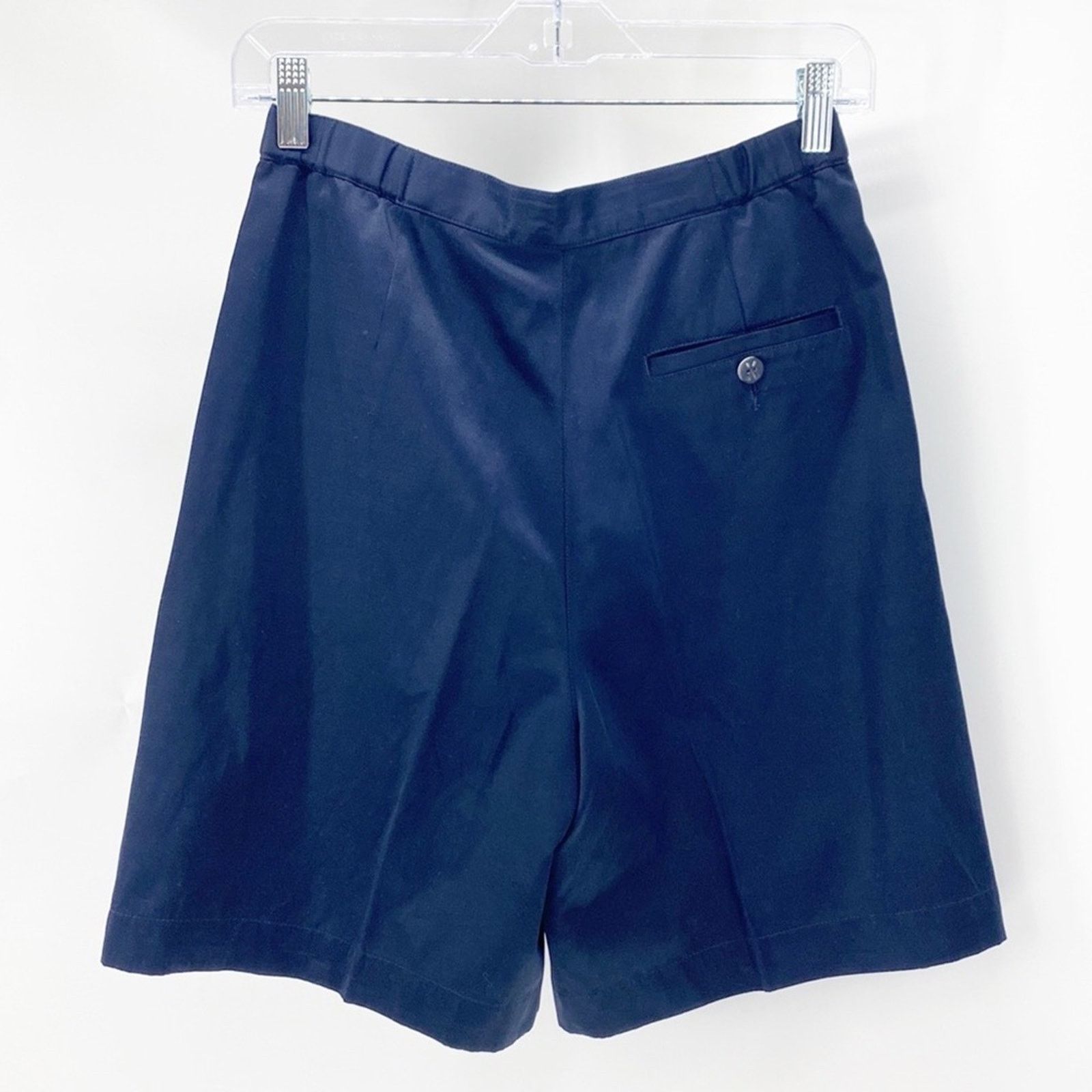 Vintage Vintage Liz Claiborne HIGH RISE PLEATED sheen A-LINE SHORT Size 25" / US 0 / IT 36 - 7 Thumbnail