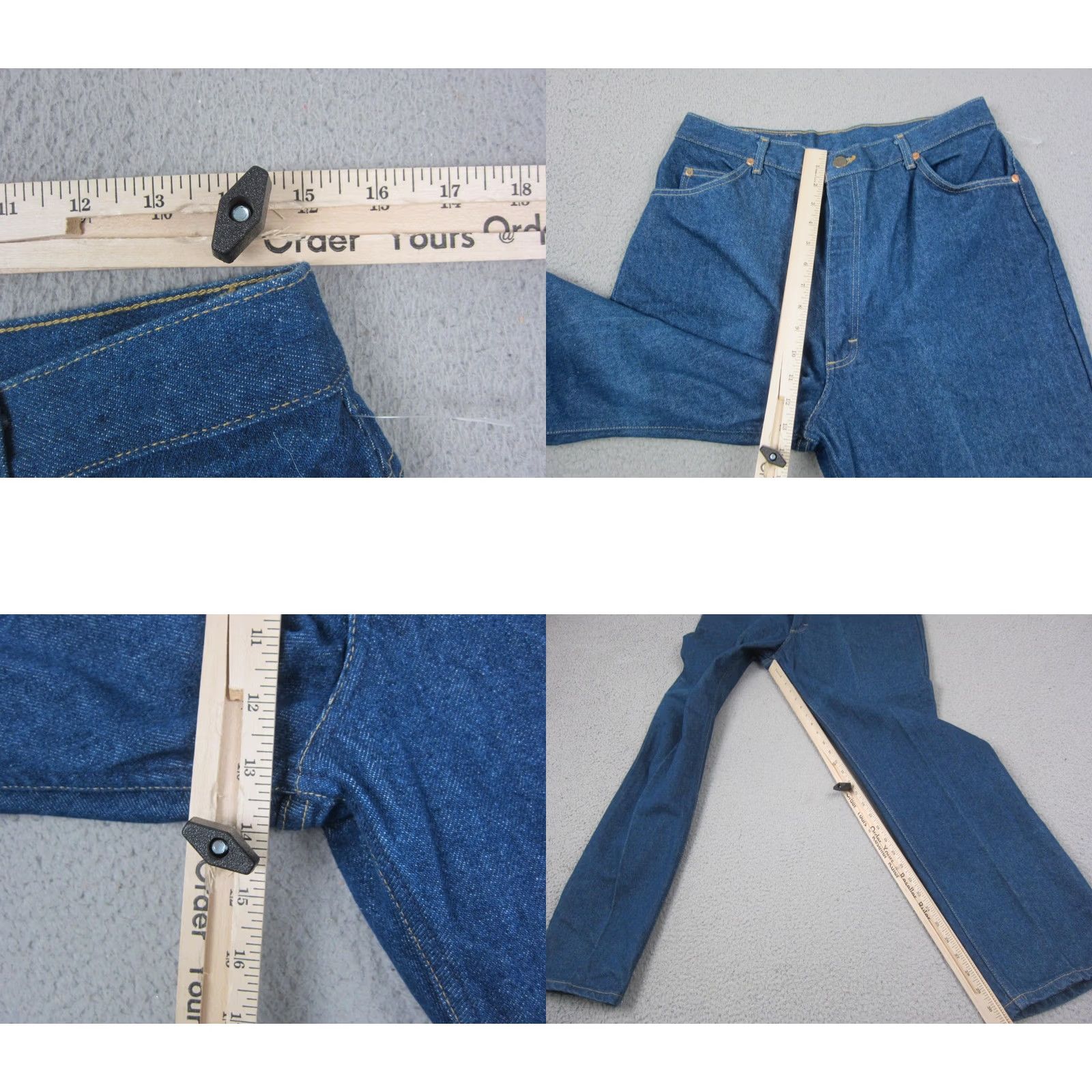 Lee VINTAGE LEE Riders Jeans Womens 18 Blue Denim Straight 80s 90s United States Jeans Mens Womens Girls Size 40" / US 18 - 9 Thumbnail