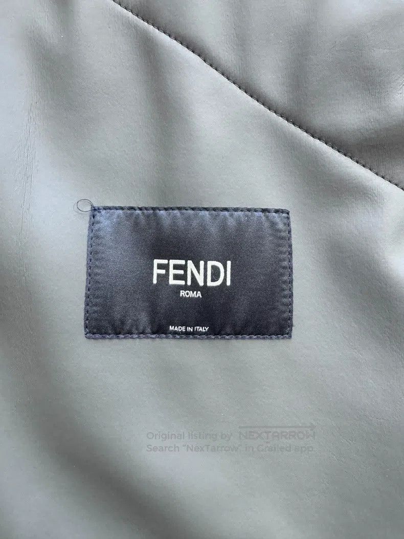 Fendi Fendi Moss Green Eco Leather Hooded Overcoat Size US M / EU 48-50 / 2 - 4 Thumbnail