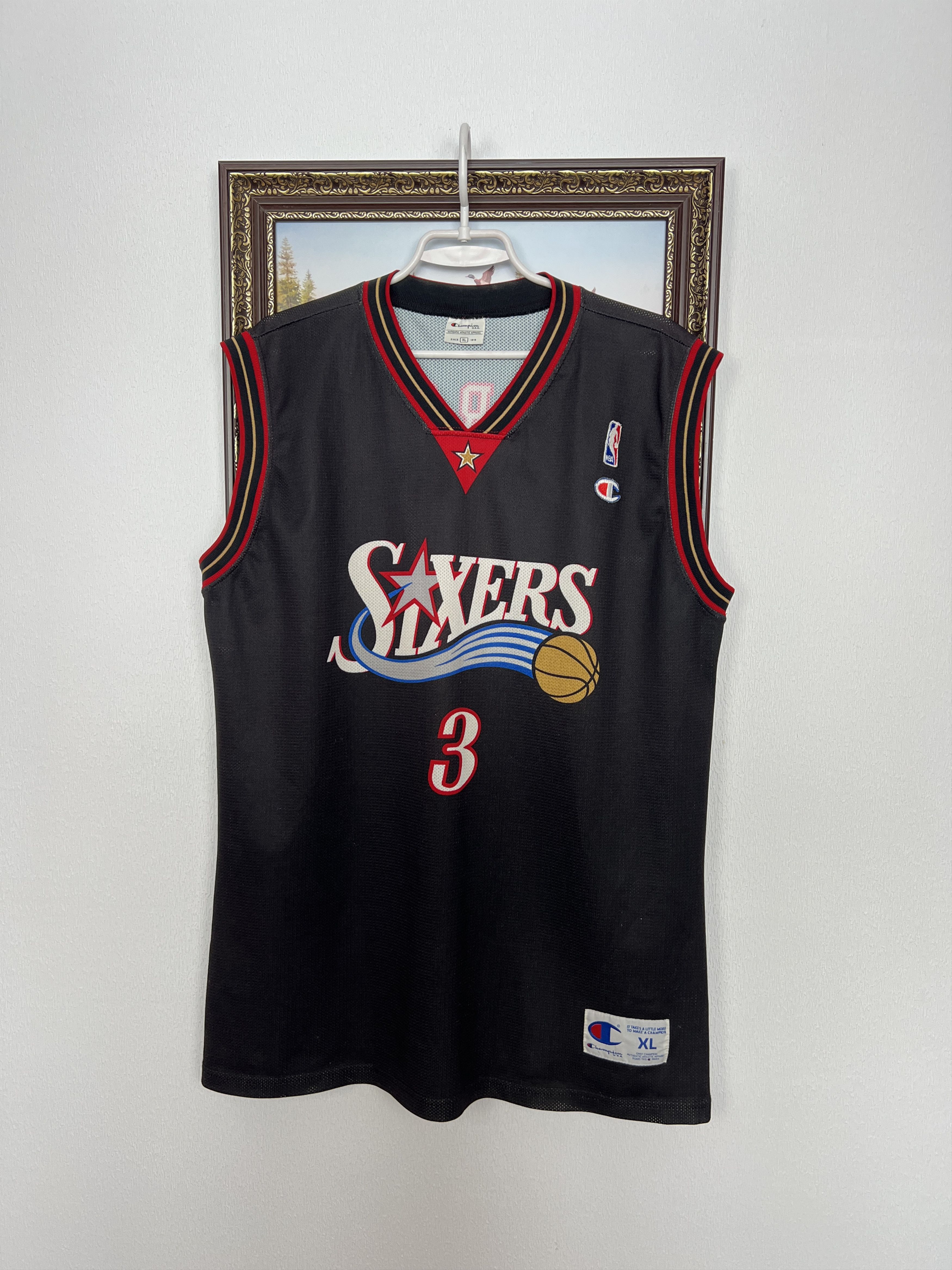 Champion Vintage Champion Philadelphia 76ers Iverson NBA Jersey Size US XL / EU 56 / 4 - 1 Thumbnail