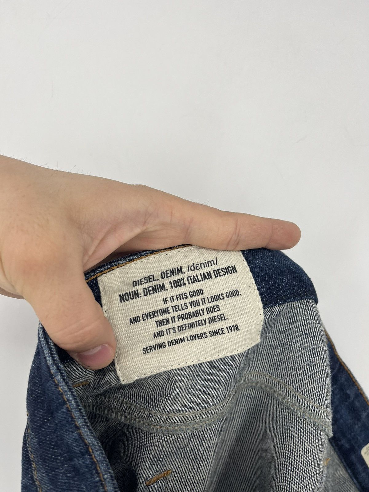 Diesel × Vintage Vintage Y2K Men’s Diesel Distressed Patchwork Denim Jeans Size US 30 / EU 46 - 13 Thumbnail