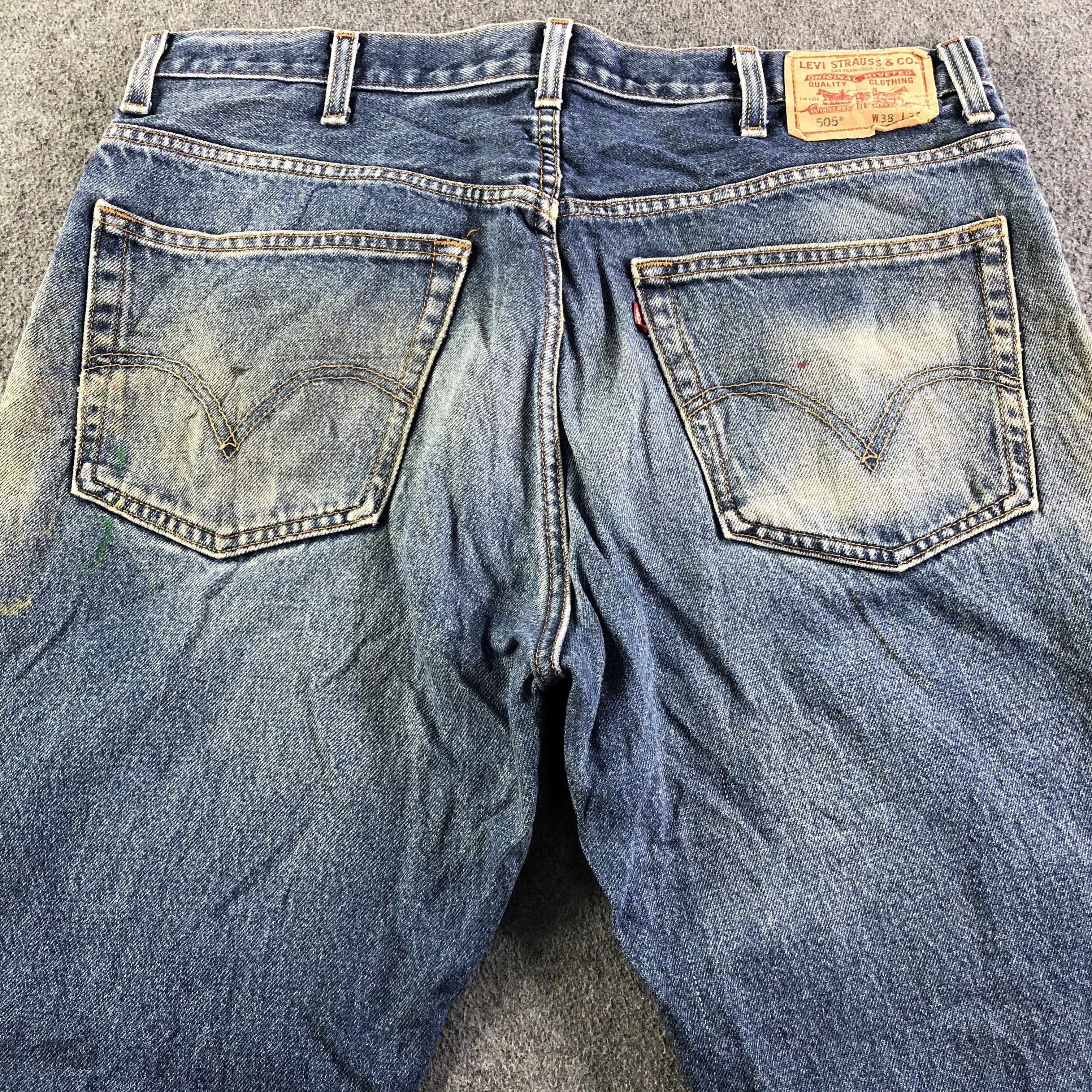 Levi's Vintage Blue Wash Levis 505 Jeans-J3334 Size US 39 - 4 Thumbnail