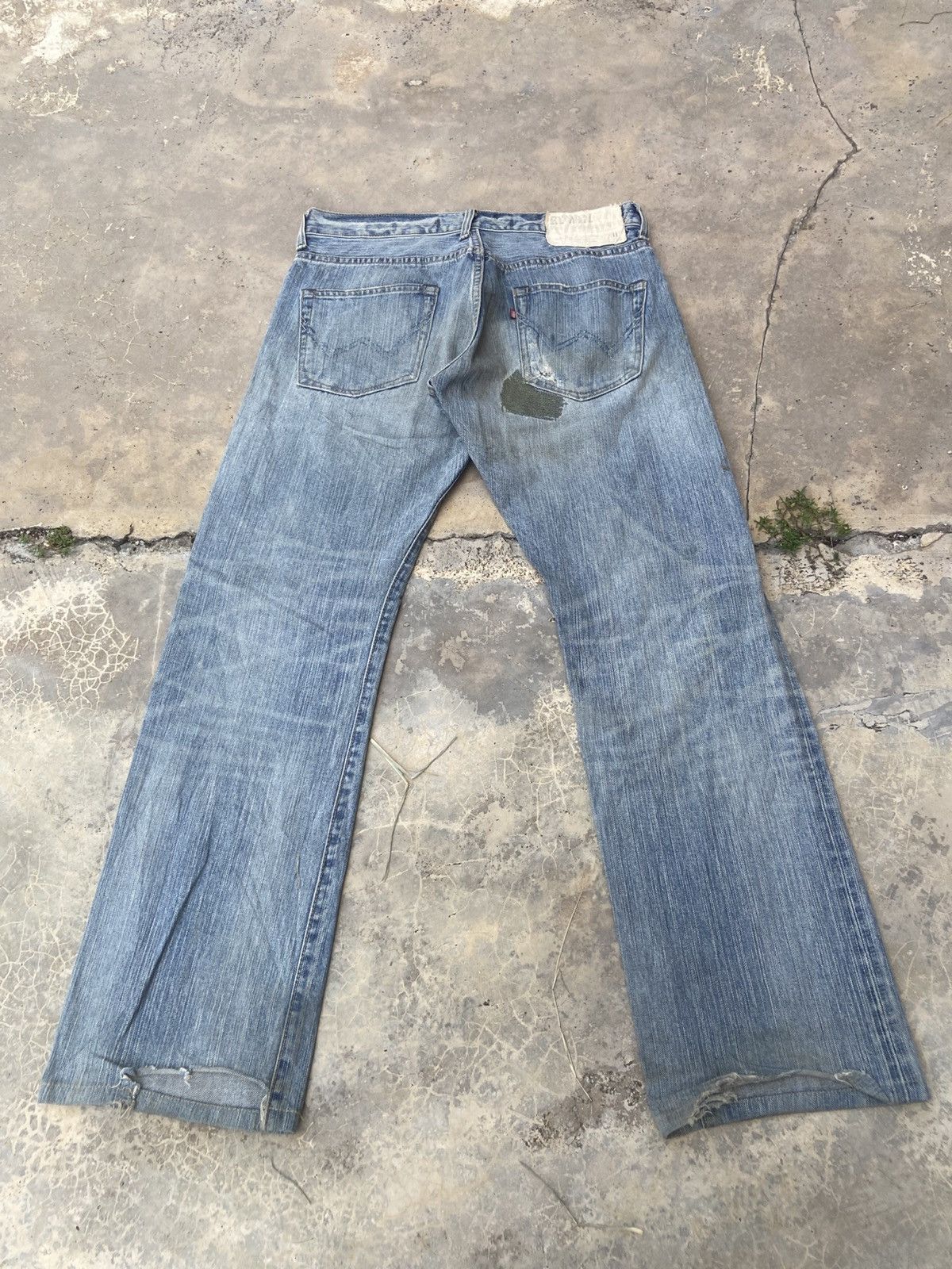 Edwin Edwin XV Repaired Distressed Denim Jeans Size US 31 - 2 Thumbnail