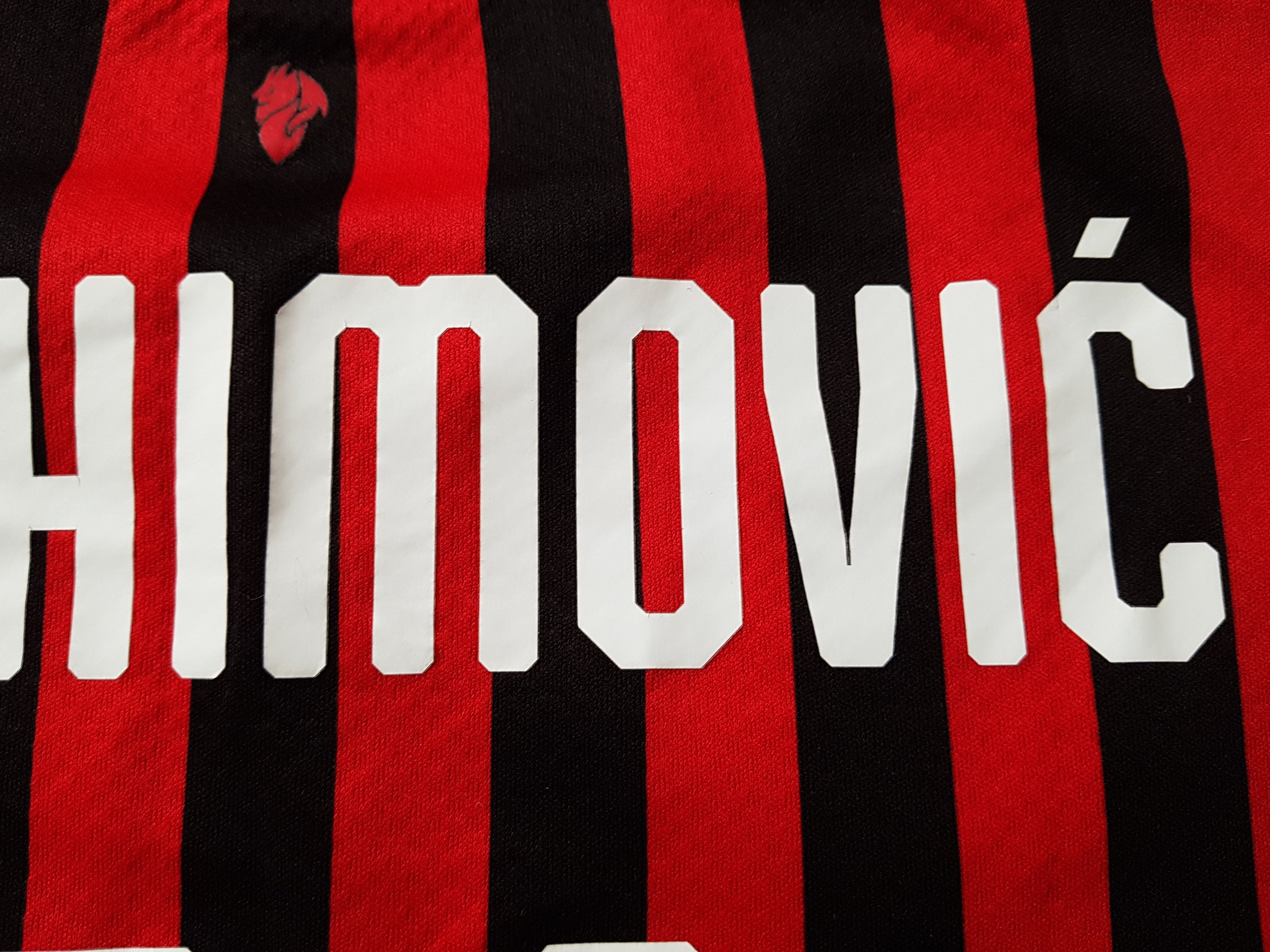 Puma Milan AC Zlatan Ibrahimovic 2019/20 Home Soccer Jersey Size US S / EU 44-46 / 1 - 14 Thumbnail