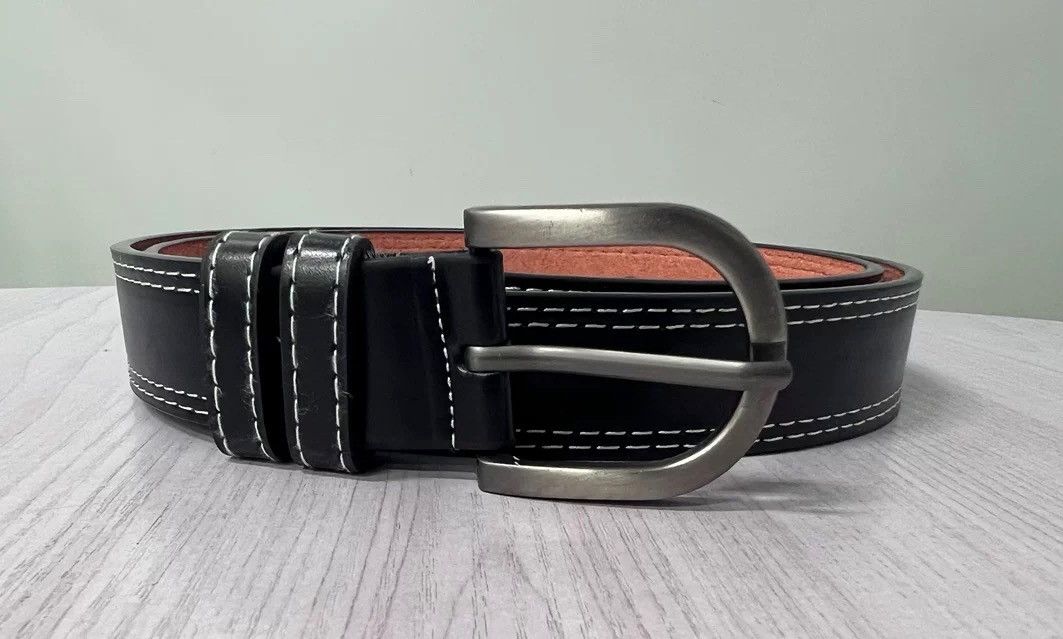 Japanese Brand × Vintage Classic retro contrast thread faux leather belt Size ONE SIZE - 4 Thumbnail