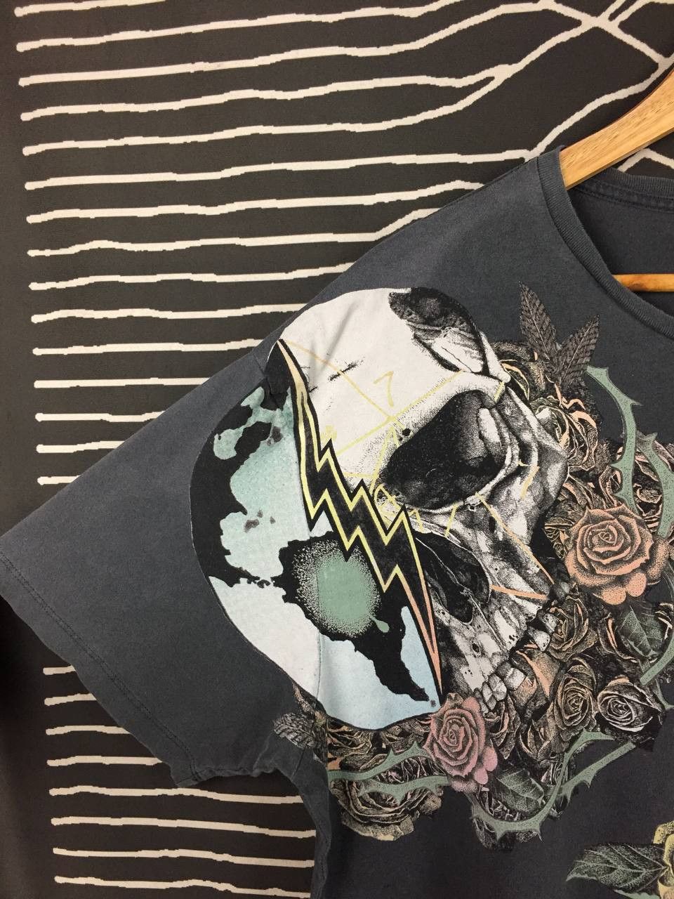 Allsaints AllSaints Death & Bloom Skull Oversized Fit Tee Size XL Size US XL / EU 56 / 4 - 7 Thumbnail