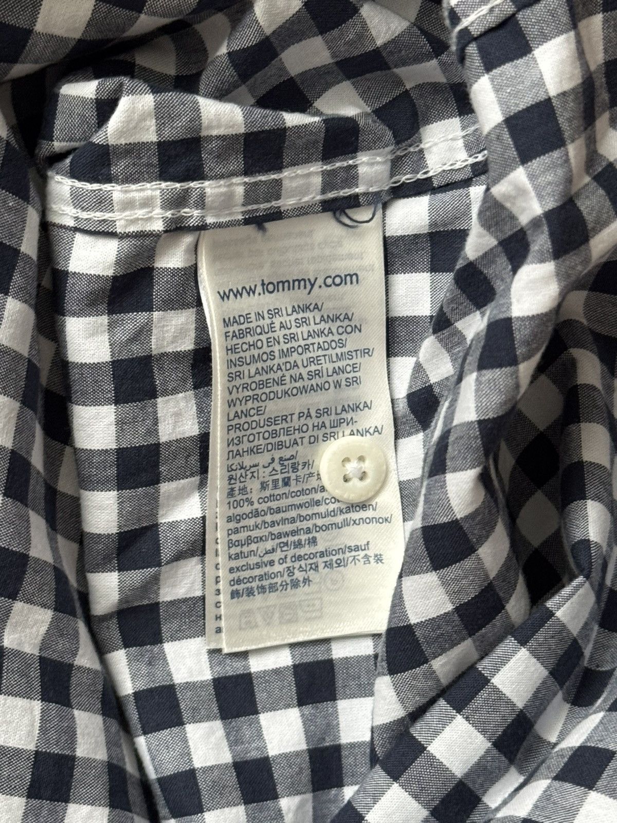 Designer × Tommy Hilfiger Tommy Hilfiger M checkered shirt button up polo long sleeve Size US L / EU 52-54 / 3 - 6 Thumbnail