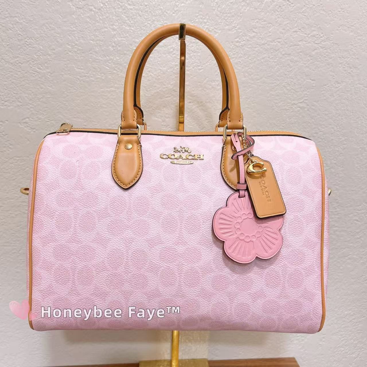 Coach Rowan Large Satchel Bag In Signature Canvas Charms CEA19 Size ONE SIZE - 1 Thumbnail