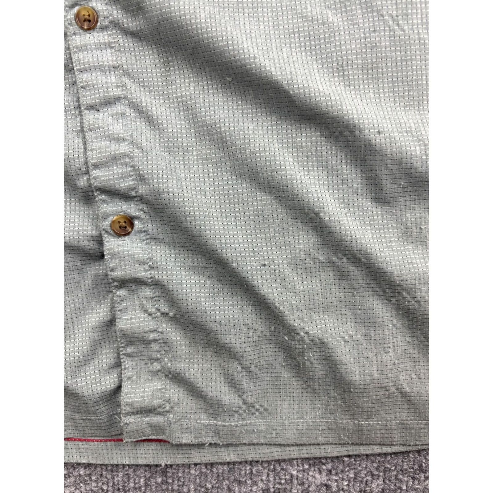 686 686 Canopy Woven Shirt Mens Large Gray Short Sleeve Button Front Zip Pocket Size US L / EU 52-54 / 3 - 5 Thumbnail
