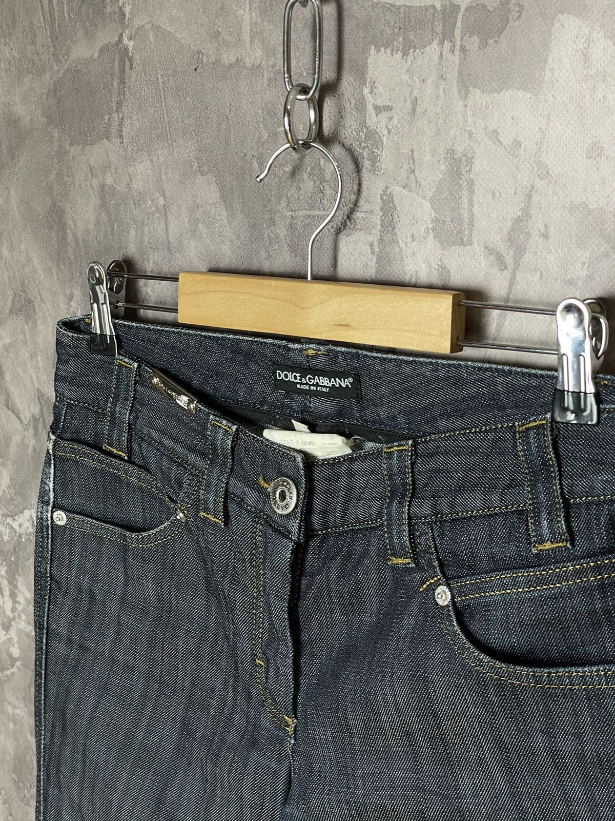Dolce & Gabbana × Vintage Vintage Dolce&Gabbana Y2K Rare Denim Jeans Size 27" / US 4 / IT 40 - 6 Thumbnail