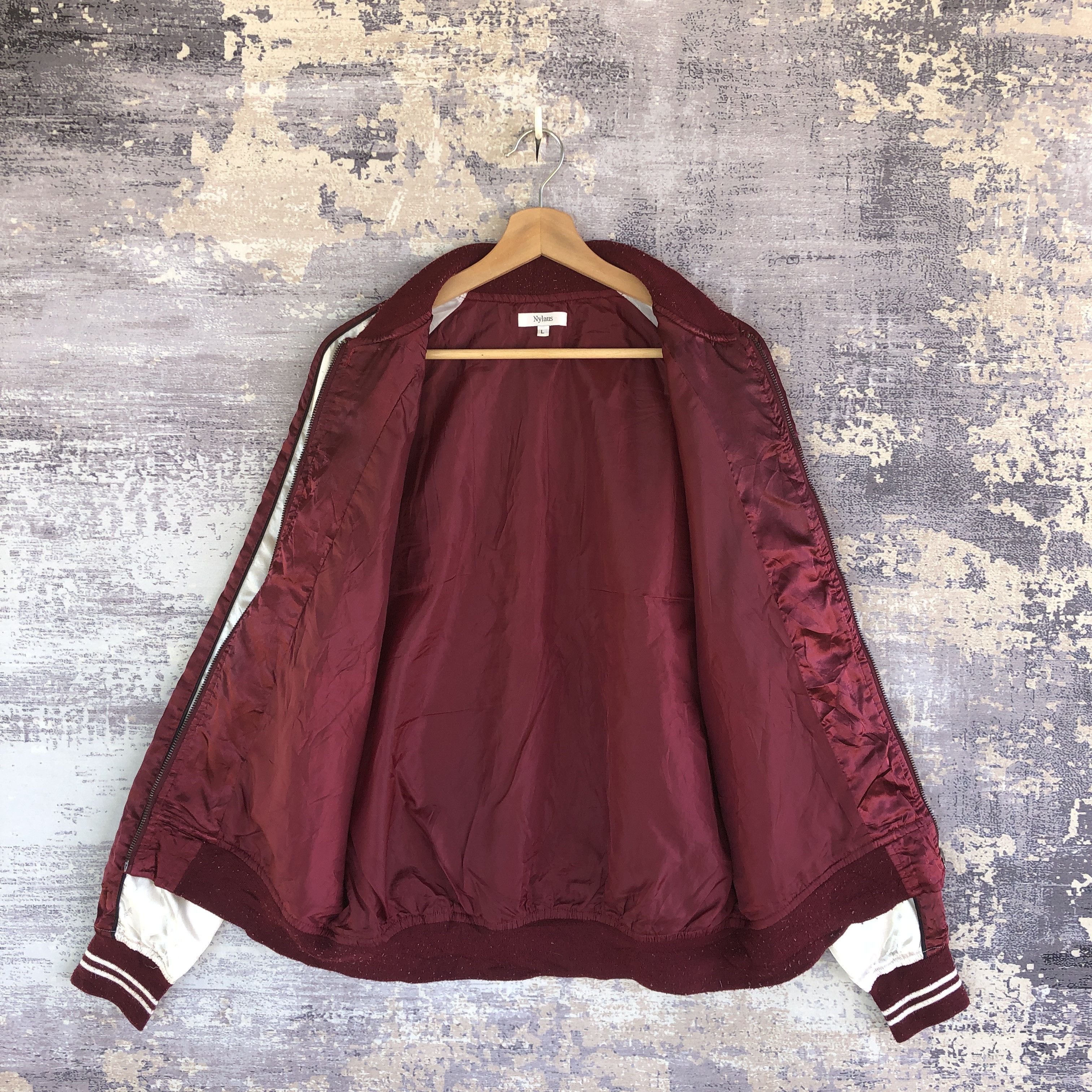 Japanese Brand × Vintage Vintage 90s Japanese Bomber Jackets Satin Bomber Jacket Size US M / EU 48-50 / 2 - 6 Thumbnail