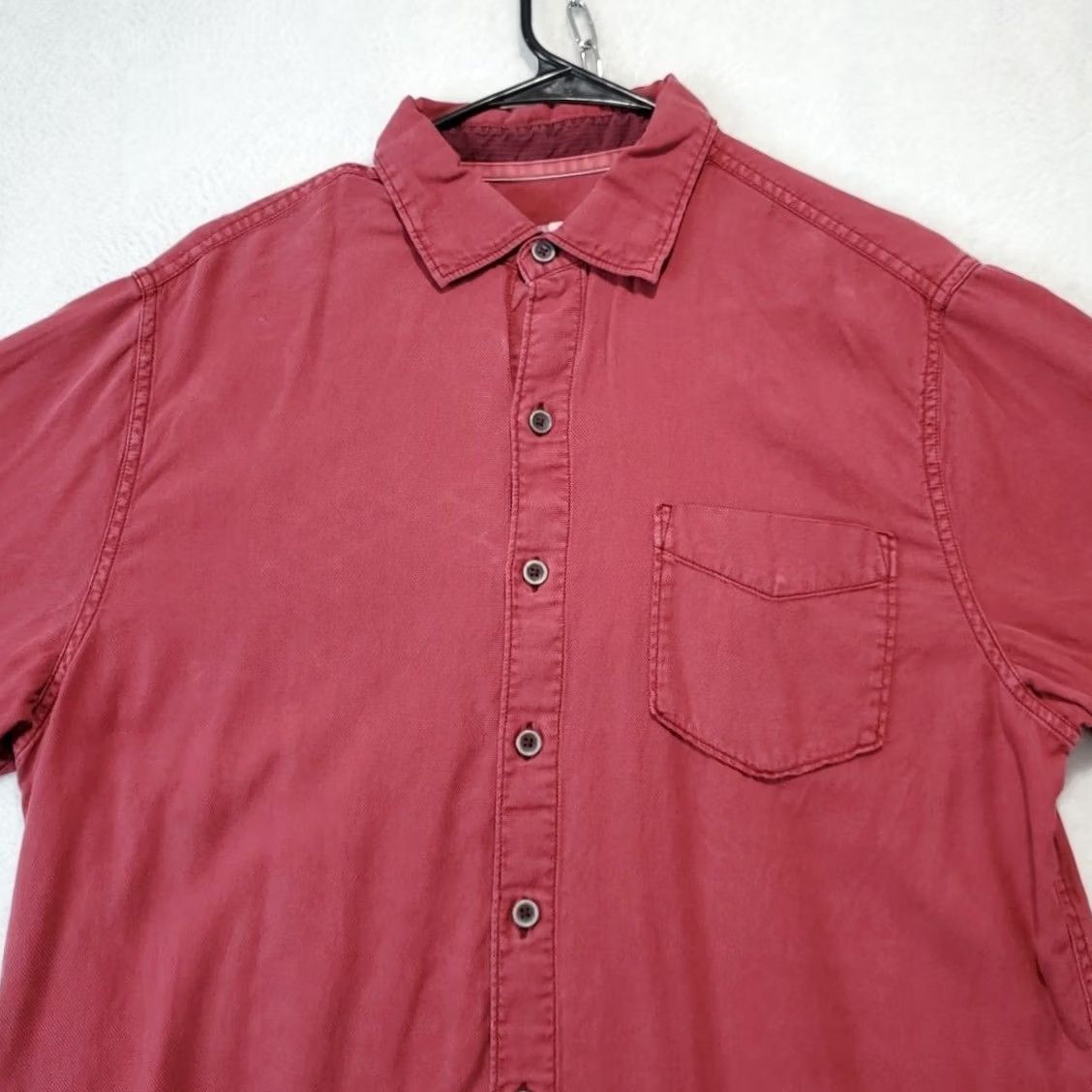 Tommy Bahama Tommy Bahama Shirt Red Long Sleeve Button-Up Solid All Seasons Pockets Casual Travel Adults M Size US M / EU 48-50 / 2 - 6 Thumbnail