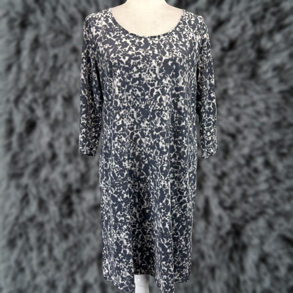 J. Jill J. Jill Shift Dress Women's Medium Multicolor 3/4 Sleeves Pockets Cotton Blend Casual Size M / US 6-8 / IT 42-44 - 1 Thumbnail
